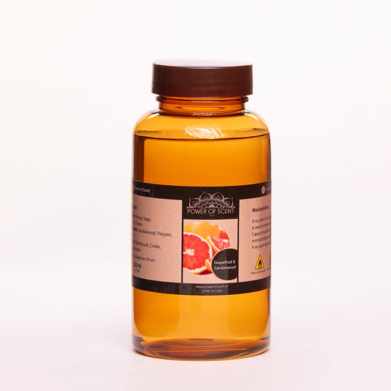 Rezerva parfum ulei esential - Grapefruit si Lemn de Santal