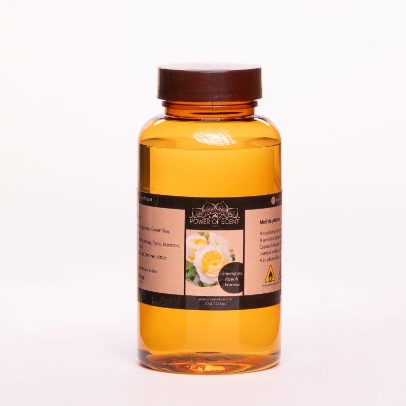 Rezerva parfum ulei esential - Lemongrass, Trandafiri & Iasomie